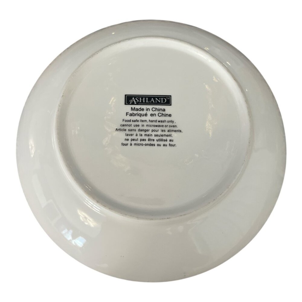 Ceramic Hanukkah Menorah Plate – 6.25"  Judaica Dish – Blue & White Festival of - Picture 2 of 4